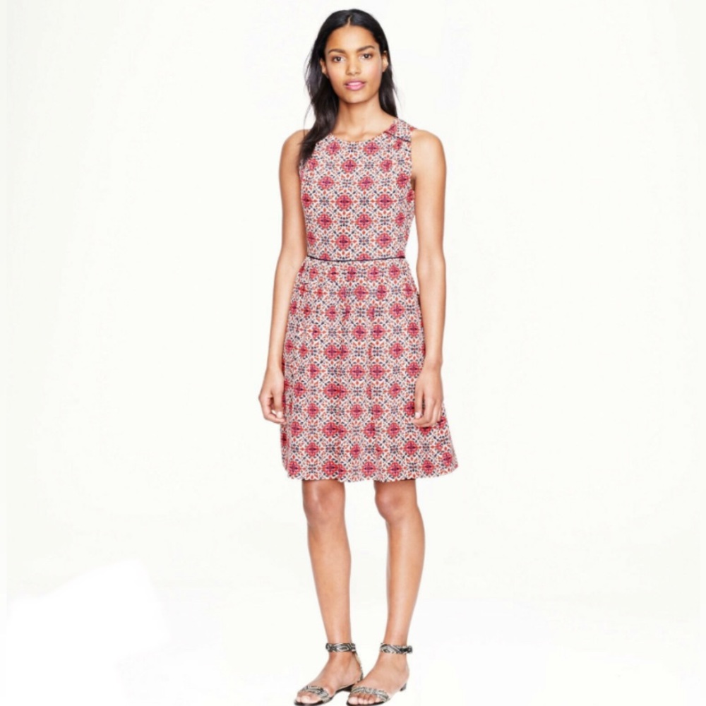 J Crew Silk Dress in California Poppy